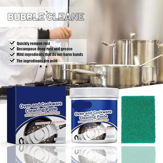 Stainless Steel Cleaning Paste - Multipurpose Kitchenware Cleaner For Rust Removal Degreasing &amp Polishing(2PCS)