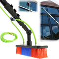 Telescopic Rod Cleaning BrushWindow Cleaner KitsGlass Cleaning BrushHose Inlet RodsTools for Cleaning Photovoltaic and Solar Panels(Size:8m)5M