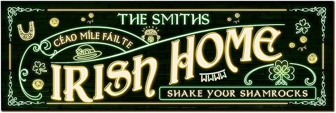 THUYPT Personalized Irish Bar Mat Dish Drying Mat for Irish Pub St Patrick's Day Decor Bar Shamrock Spill Mat Kitchen Counter Accessories Home Bar Decor St Patrick's Day (13)