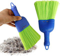 Handheld Broom - 2-Piece Portable Soft Bristle | Outdoor Whisk Broom Sweeping Brush | for Indoor Outdoor Home Rv Car College Bathroom Kitchen