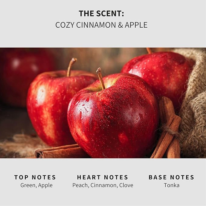Lapew Cozy Apple &amp Cinnamon Scented Mop Soap - Luxury Floor Cleaner Concentrate for Mopping Tile Laminate Vinyl &amp Hardwood | Streak-Free Low-Foam | 36 oz