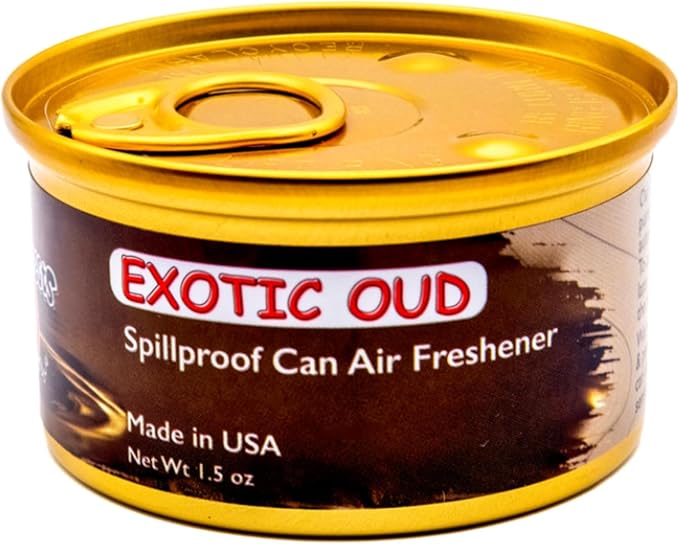 Blunteffects CAN AIR-FRESHENER | Spill-proof | Odor Eliminator Essential | 100% Concentrated | pure oil long lasting | cars | home | office | small spaces | 1.5 Oz | (exotic oud 4 Pack)