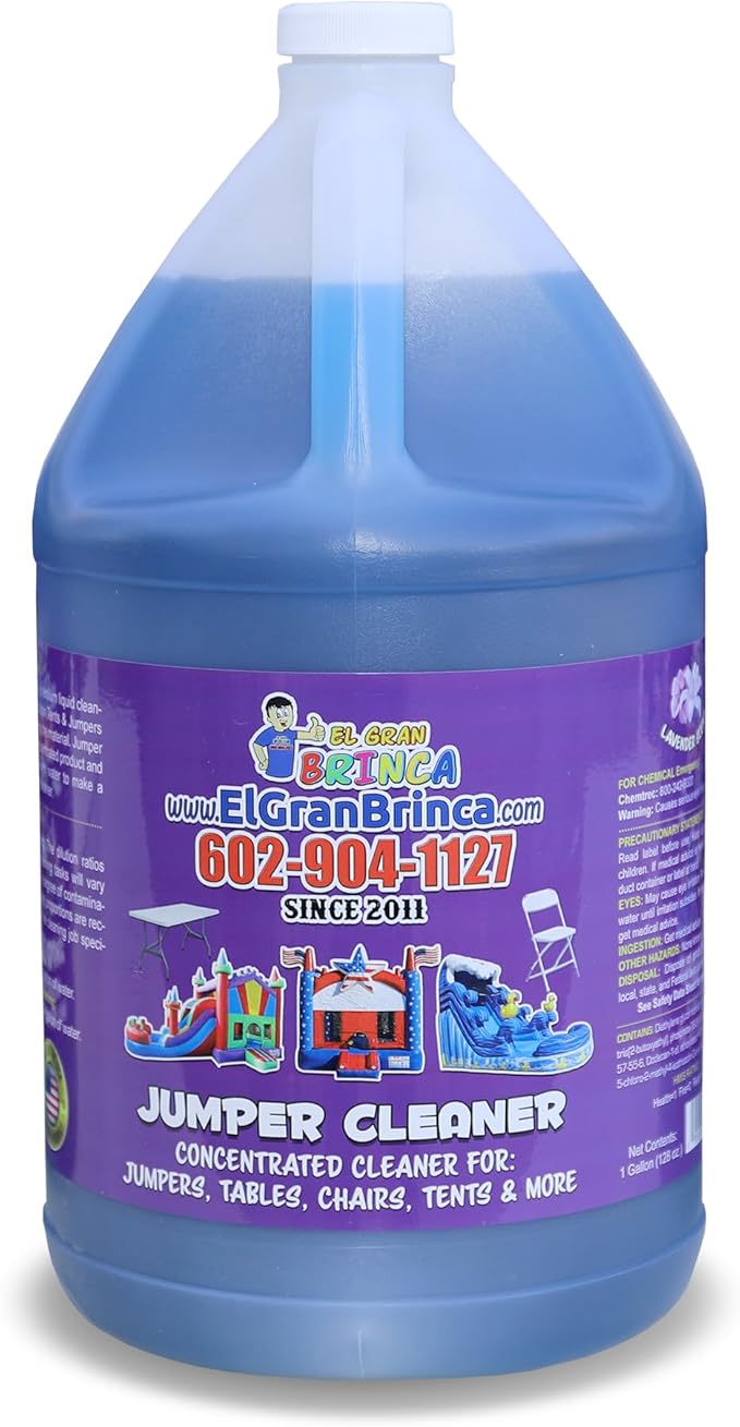 EL GRAN BRINCA Jumper Cleaner for any inflatable tables chairs tents | 1 Gallon