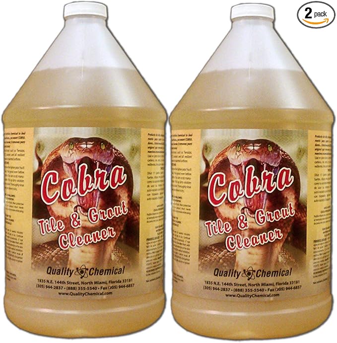 Quality Chemical Cobra Heavy Duty Floor Tile &amp Grout Cleaner - Nothing Stronger!-2 gallon case