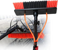 Solar Panel Cleaning Brush and Pole Water Fed Telescopic Rod Window Cleaning for Photovoltaic Panel Cleaning Trucks Windows Window Glass Wall (Color : 36ft/11m)