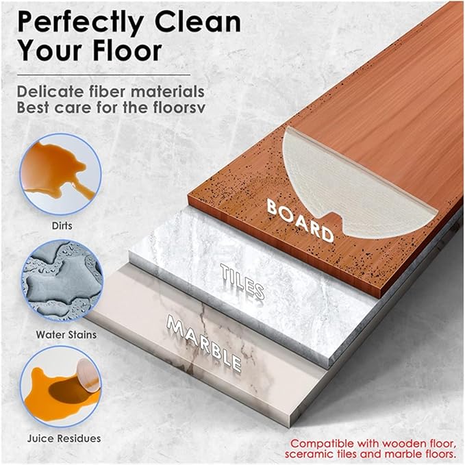 B83B-Mop Holder with Mop Pad Compatible for Roborock S5 Max/S6 Maxv Vacuum Cleaner Cleaner Parts Replacement