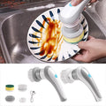Electric Spin Scrubber Electric Spin Cleaning Tools with 3 Brush Heads - Rechargeable Electric Cleaning Brush - Spin Cleaning Brush Suitable for Bathroom Wall Tiles Floor Bathtub Kitchen