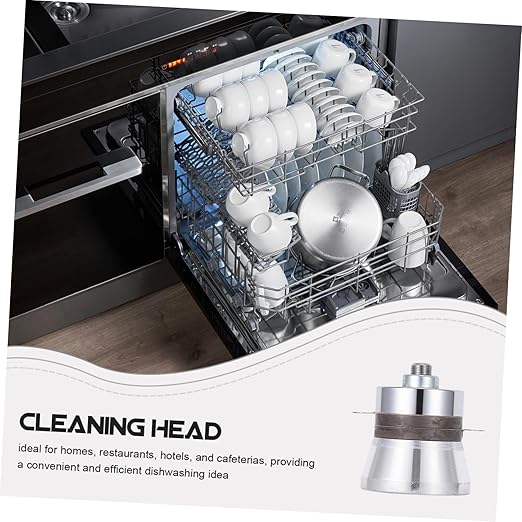 PRETYZOOM 60w Ultrasonic Dishwasher Cleaner Machine Sonic Head for Stainless Steel Glass Industrial Retainer Cleaner Household Restaurant Use