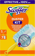 Swiffer Duster Duvets Dust Catch 1 Handle and 7 Duvets Catches and Traps Dust and Dirt Reaches the Most Difficult Points of the House Maxi Size