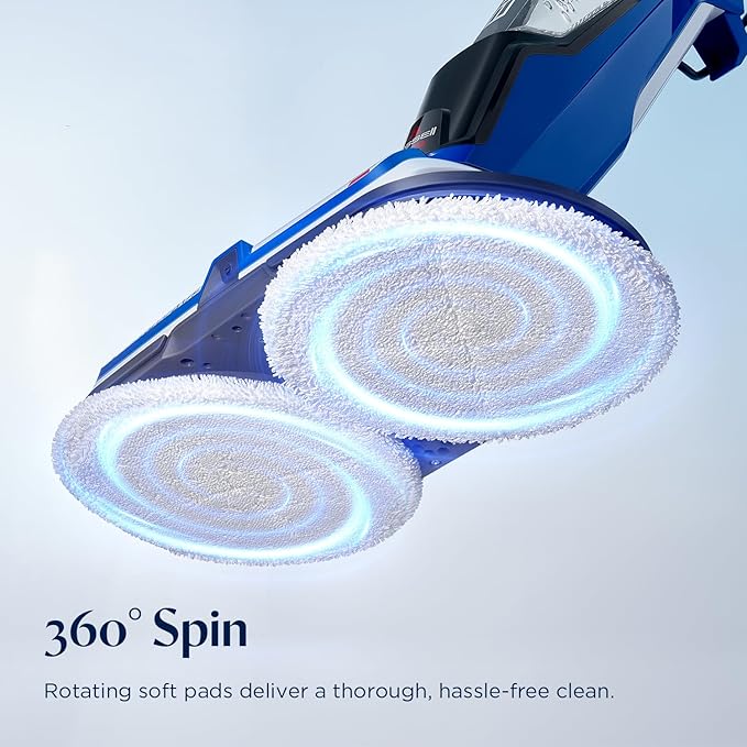 Bissell® SpinWave Hard Floor Expert Corded Spin Mop Cleaner with Washable mop Pads for Sealed Hard Floors 20393