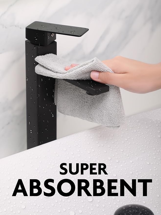 Fantasticlean Microfiber Cleaning Cloth Roll -90 Pack Tear Away Microfiber Towels 12 x 12 Reusable Washable Lint Free Ultra Absorbent Dishcloth for All-Around Cleaning Supplies (Grey)