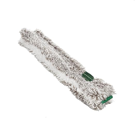 Unger Commercial 14 Microfiber Window Washer Sleeve with Dual Scrub Pads – High Water Retention and Streak-Free Cleaning NJ350