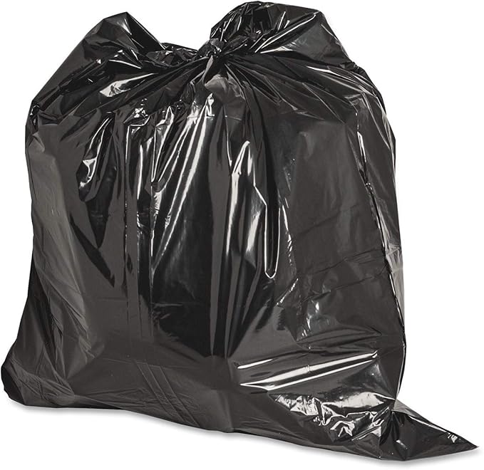 Genuine Joe Low Density Heavy-Duty Can Liners 39 x 46 45 gal Capacity 1.50 mil Black 50 Count