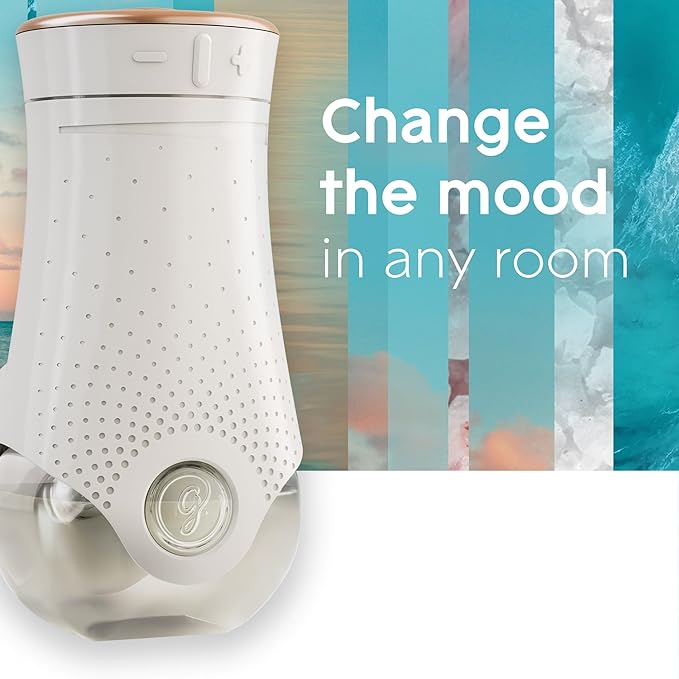 Glade PlugIns Refills Air Freshener Sky &amp Sea Salt Scented and Essential Oils for Home and Bathroom 0.67 Fl Oz 10 Count