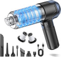 JONYJ Handheld Car Vacuum Cleaner 16000PA Hand Held Vacuum Portable Cordless 2 in 1 Air Duster and Vacuum Cleaner with LED Light Multi-Nozzles 120W High Power Mini Vacuum for Home Pet Office