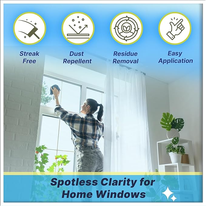 Venco Clear X Multi-Surface Glass Polish - Advanced Oxidation &amp Water Spot Remover with Clear Guard Technology - Perfect for Yachts Home Windows RVs &amp Car Windshields - Made in the USA - 4oz