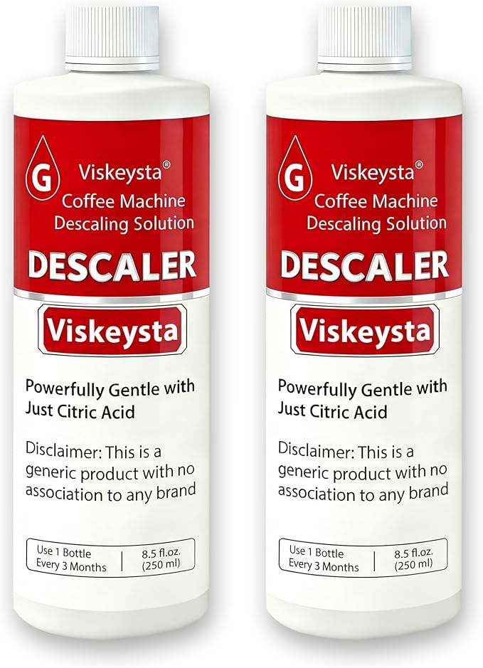 Descaling Solution Compatible with Braun Coffee Machines 2 Bottles (250ml/8.5 fl oz each)