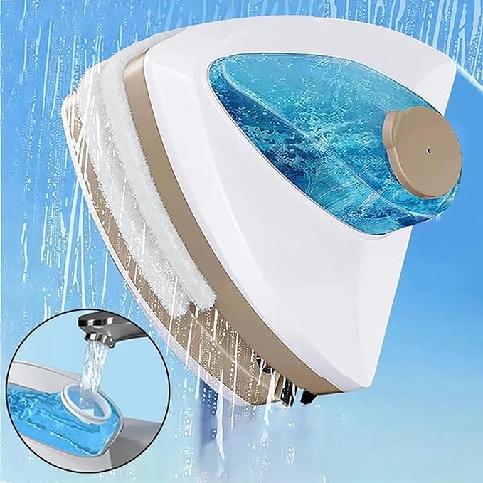 Bao Monad Magnetic Glass Brush Double-Sided scrubbing Window Cleaning Tool Automatic Drainage Double-Layer Household Cleaning Brush for Household