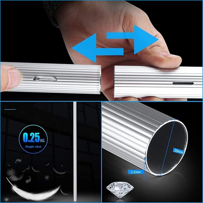 Window Cleaning Rod Water-Bearing Telescopic Rod Window Cleaner with Telescopic Handle for Window Glass Wall photovoltaic Panel Cleaning