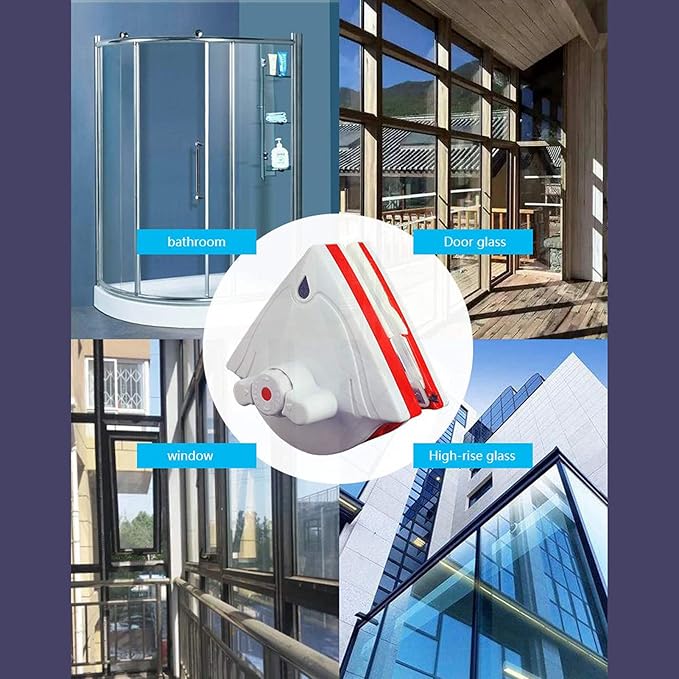 Magnetic Window Cleaner Magnetic Window Cleaner for Double Glazing Window Cleaner Super Glass Surface Cleaning Brush Wiper ToolAdjustable Magnet