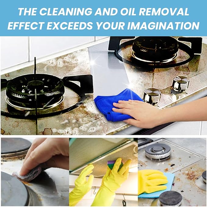 Kitchen Grease Remover - Heavy Duty Cleaner For Oven Hoods Stovetops Sinks &amp More(3PCS)