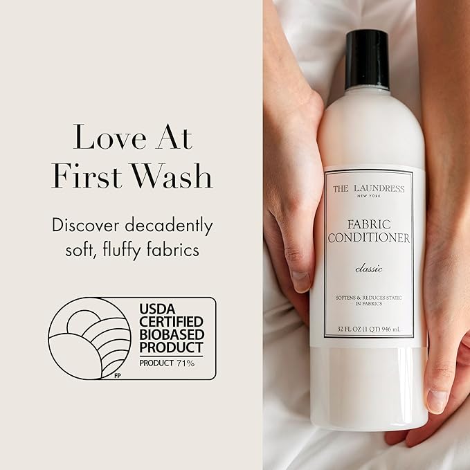 The Laundress Fabric Conditioner Classic Fabric Softener Liquid Concentrated 32 Fl Oz Soften Fabrics Reduces Static