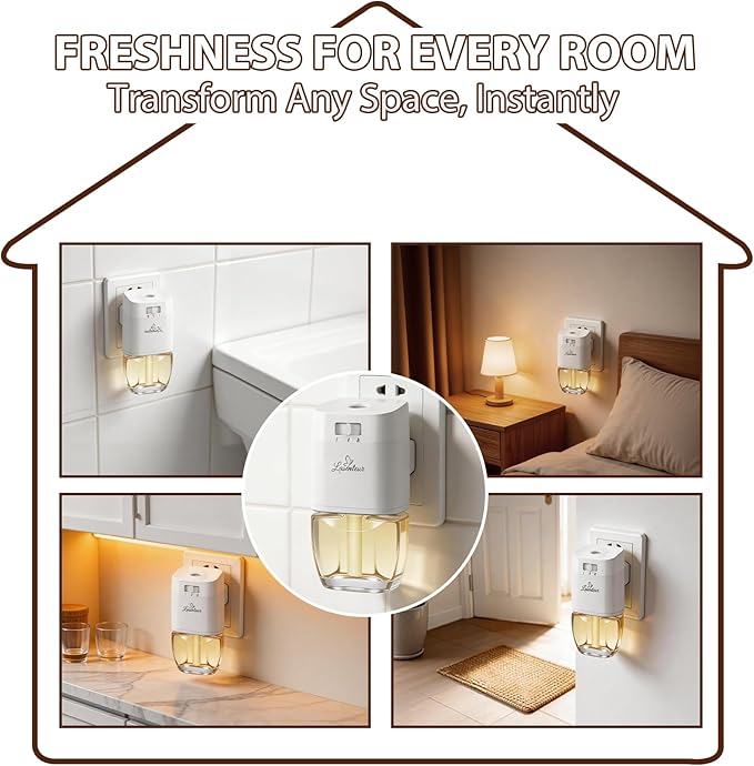 Plug In Air Freshener Refills Black Cherry Raspberry Berry Citrus &amp Melon Cucumber Scent For Home 12 Count Plug-In Fragrance Refill Compatible with Air Wick &amp Glade Not Include Glade Plu