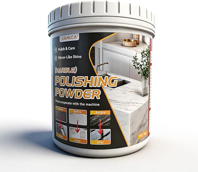 Marble Polishing Powder Granite Countertop Polish - Suitable for All Kinds of Stone Countertops Floors Polishing | Restore and Enhance Stone Natural Brilliance (1 kg)