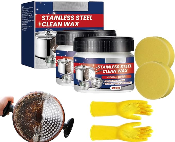 Stainless Steel Scratch Eraser Stainless Steel Scratch Remover &amp Cleaner for Appliances- 2026 Nano-Technology Polishing Paste Clean Wax for Refrigerator Dishwasher Oven Sink (2PCS)