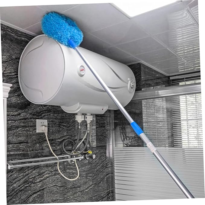 Extendable Duster Handle for High Ceilings Ceiling Fan Cleaning Cobweb Removal Flexible Microfiber -Saving Storage for
