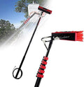 Water Fed Pole Kit 3.6-11M Water Fed Telescopic BrushOutdoor Cleaner Window Glass Cleaning Photovoltaic and Solar PanelsWashing Set Equipment Extension Pole Cleaning for Trucks Windows (24