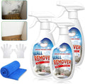 Fast Acting Anti Wall Cleaner Spray New 8oz Highly Painted Effective Wall Stain Remover Dust Removal Foam Multi-Surface Use Long-Term Protection without Damaging for Bathrooms Kitchens (3PCS)