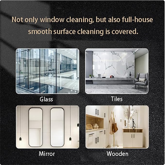Bilateral Spraying Window Cleaning Robot - Automatic Home Window Cleaner with Triple Safety System Remote Control for All Smooth Surfaces (X11-JP Plug)