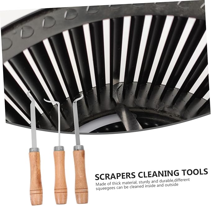 OUNONA 6pcs Cooker Hood Scrapers Cleaning Scraper Tool Kitchen Cleaning Supplies Easy to Use