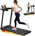 Portable Treadmill with Incline 3.0HP Walking Pad with Handle Bar 3-in-1 Foldable Treadmill for Home Office Small Space with Quiet Brushless 300 LBS Capacity