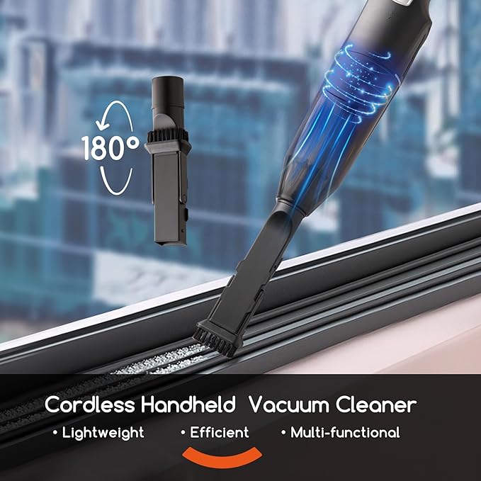 Cordless Stick/Handheld Vacuum Cleaner 10-17Kpa 2-Level Powerful SuctionFast Charging-Use Durable Latest Household Vacuum Cleaners for Cleaning FlooringCarpetsCar SeatSofas Hair and Dust