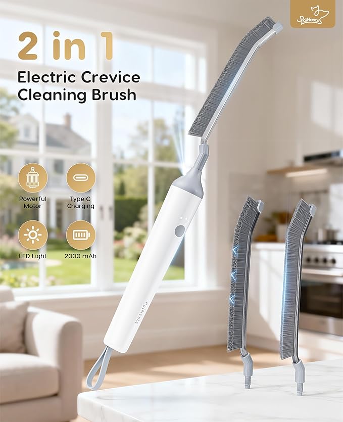 DIY V-Shaped Hard-Bristle Crevice Brush – Replacement for PalNests Crevice Cleaning Brush CB03 &amp CB04 Deep Clean for Kitchen Bathroom Grout &amp Tight Gaps Pack of 3