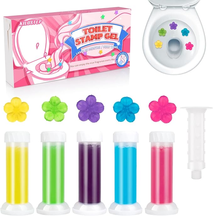 Toilet Gel 60 Count 5 Kinds Of Scent Toilet Cleaner Bowl Gel Stamp Kit Air Freshener