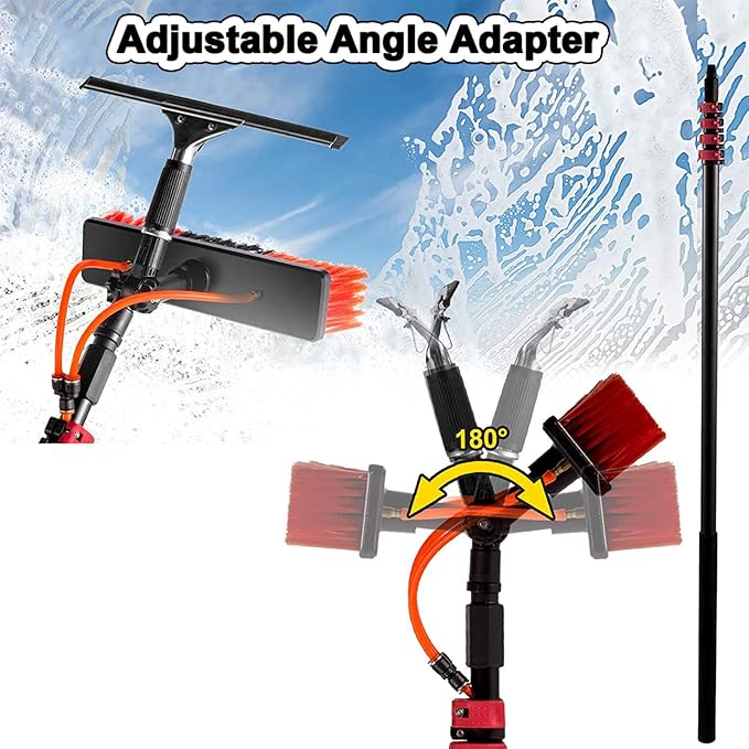 Window Washing Kit 4M-12M18FT-36FT Window Cleaning Pole Water Fed Telescopic Brush Extendable Cleaner Conservatory RoofCleaning Photovoltaic and Solar Panels