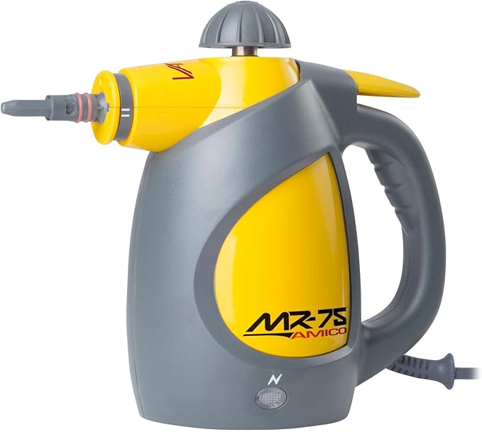 Vapamore MR-75 Amico Handheld Steam Cleaner Professional-Grade Italian-Designed Chemical-Free Portable Steam Cleaner for Pet Accidents Floors Tile Grout Auto Jewelry &amp More