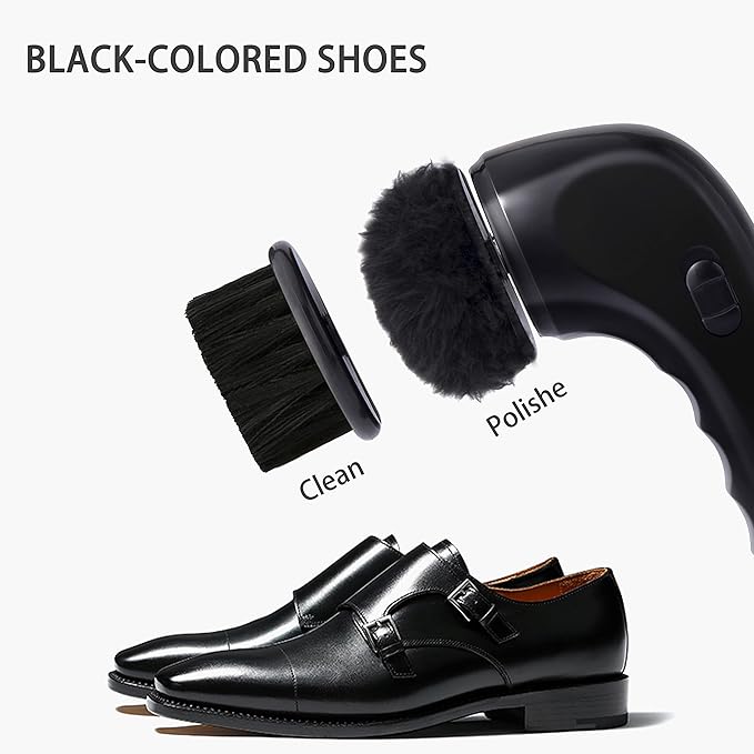 Electric Shoe Cleaner Brush Electric Shoe Polisher Brush Shoe Shiner Dust Cleaner Portable USB Leather Cleaner Care Kit for Leather Shoes Sneaker