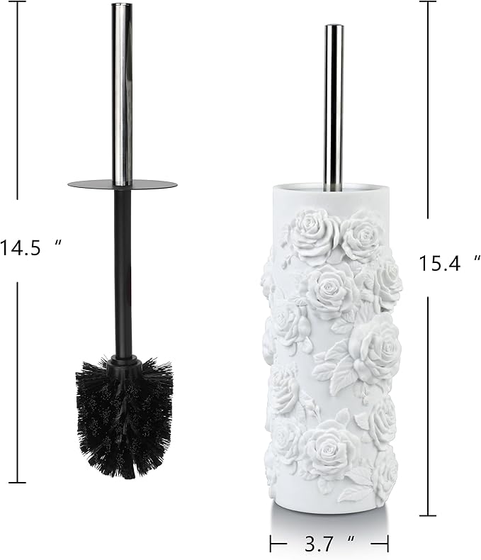 Toilet Brush and Holder Set for Bathroom Stylish and Durable Cleaning Tool with Modern Design Compact for Efficient Cleaning
