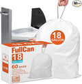 18 Gallon 2 Mil Heavy Duty Compactor Trash Bags 60 Count Reinforced Drawstring Garbage Liners Fit 18 Gallon Compatible with Kitchenaid Whirpool GE 15 Inch Compactors 2 Mil THICK GRAND SAVE!