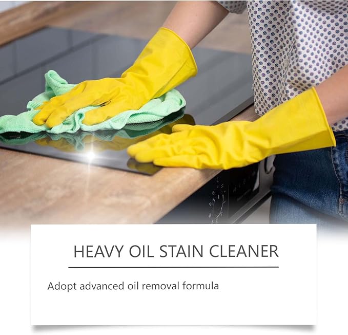 Heavy Duty Kitchen Degreaser Spray 4 FL Oz Heavy Oil Cleaner Stain Oil Stain Cleaner Multi Functiona Foam Cleaning Spray For Oven Stove Top Range Hood Sink (2PC)