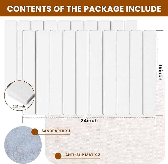 2 Pack Stone Drying Mat for Kitchen Counter Large Diatomaceous Earth Dish Drying Pads 24x16 Ultra Absorbent Quick Dry Foldable Mats for Dishes Cups Matches Any Countertop