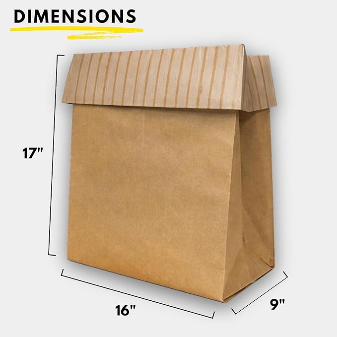 Kitchen Master Super Strong Compactor Bags (12 Pack) | Precuffed Garbage Compactor Bags Kitchen Liner Paper Trash Bin Press Kitchen Essential Paper Garbage Press Liner