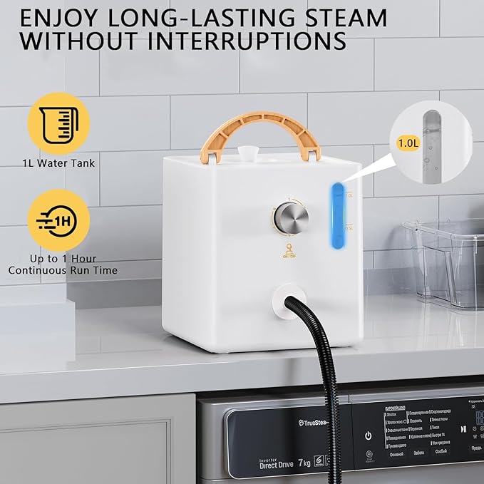 Handheld Steam Cleaner with 1000ml Tank 2500W High Pressure Steamer for Cleaning 3bar Portable Steam Cleaning