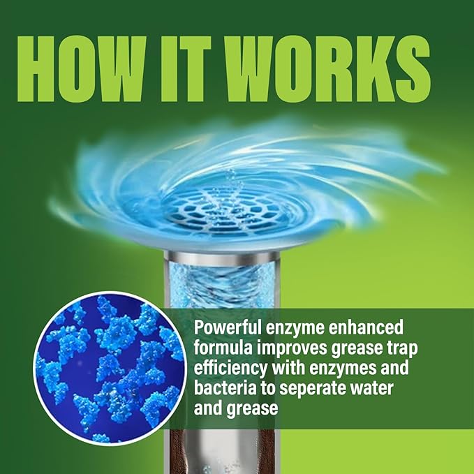 Green Gobbler Enzyme Drain Cleaner | Controls Foul Odors &amp Breaks Down Grease Paper Fat &amp Oil in Sewer Lines Septic Tanks &amp Grease Traps | 1 Gallon