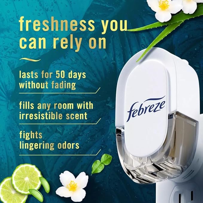 Feb-reze Luxe Plug Dual Refill Air Freshener - Rainforest - 1.75 fl oz - 2 count