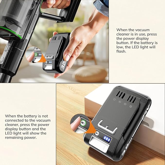 Keenstone 24V Battery for Bissell CleanView XR 4054 &amp XR Pet Stick Vacuum 3789U and 3797V Replacement Battery 3200mAh Battery Compatible with Bissell Cordless Vacuum Cleaner